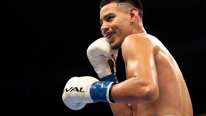 Diego Pacheco demonstrating his boxing prowess. He is set to face Marcelo Coceres on 28 November in Los Angeles. LINA BAKER/INSTAGRAM.